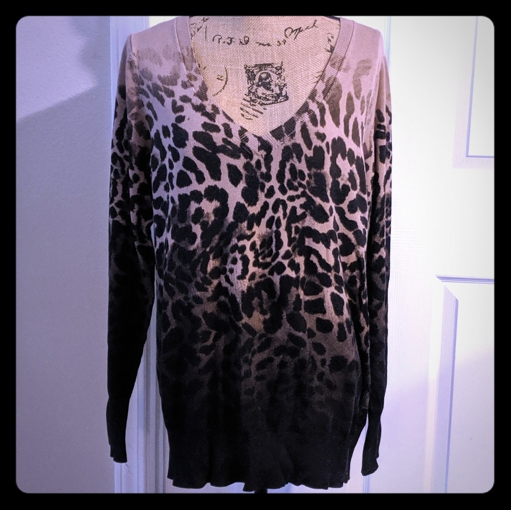Ombre Leopard Print Top from Lane Bryant!